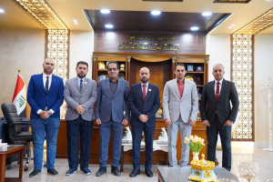 استقبل رئيس جامعة العين العراقية من جامعة كاشان الإيرانية