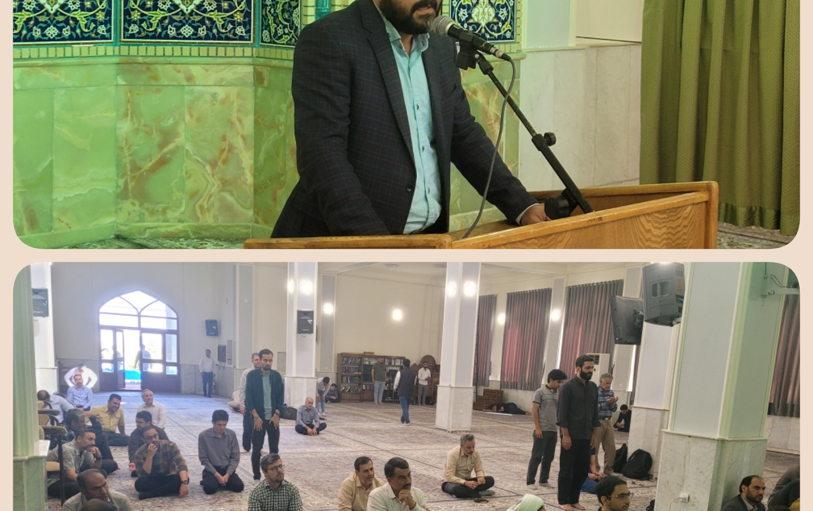 سخنرانی آقای پوران مسجد دانشگاه کاشان بیان حرف دلهای مولا علی علیه السلام محوریت نهج البلاغه