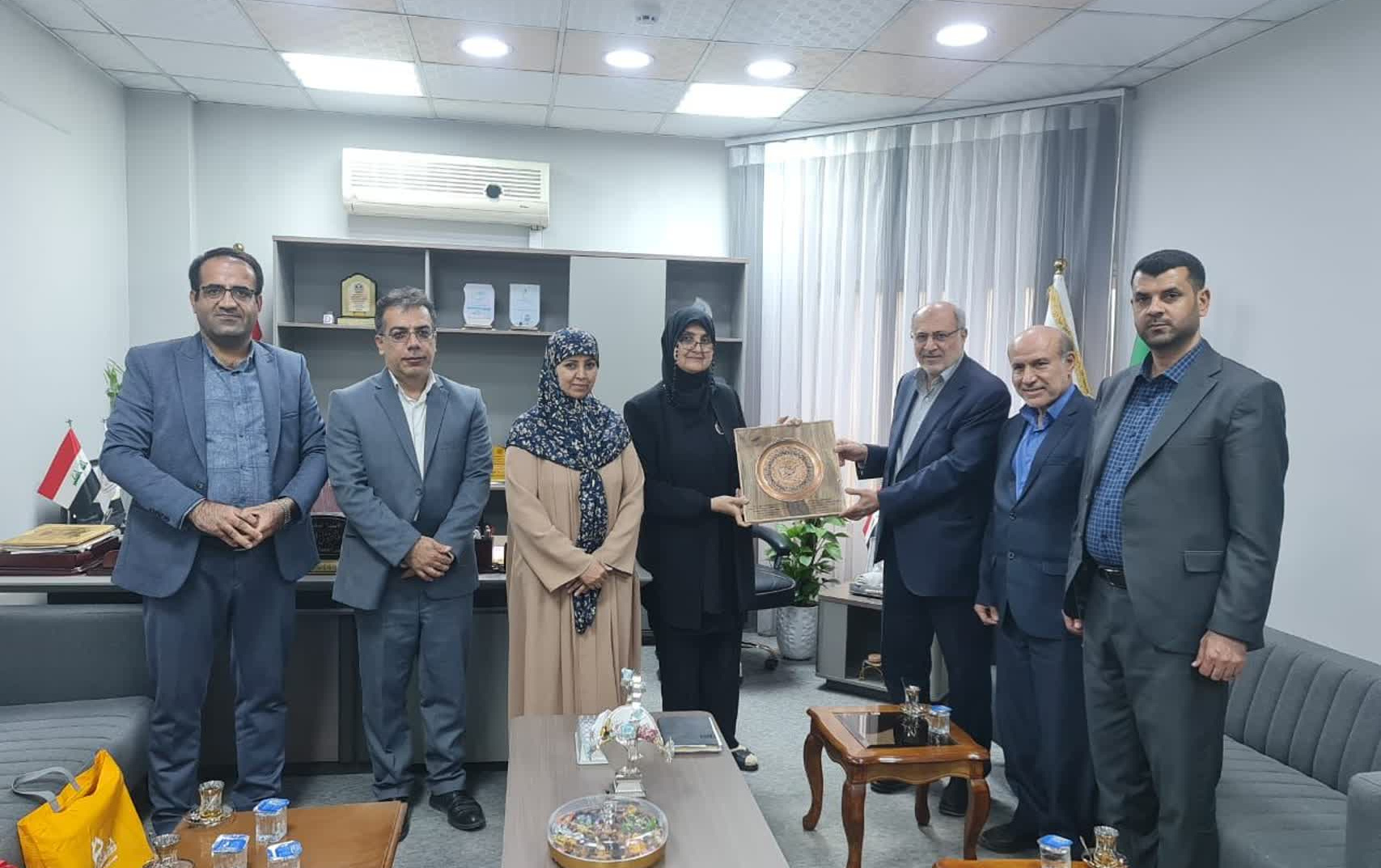 دیدار رییس دانشگاه کاشان مسئولان دانشگاه المستنصریه بغداد