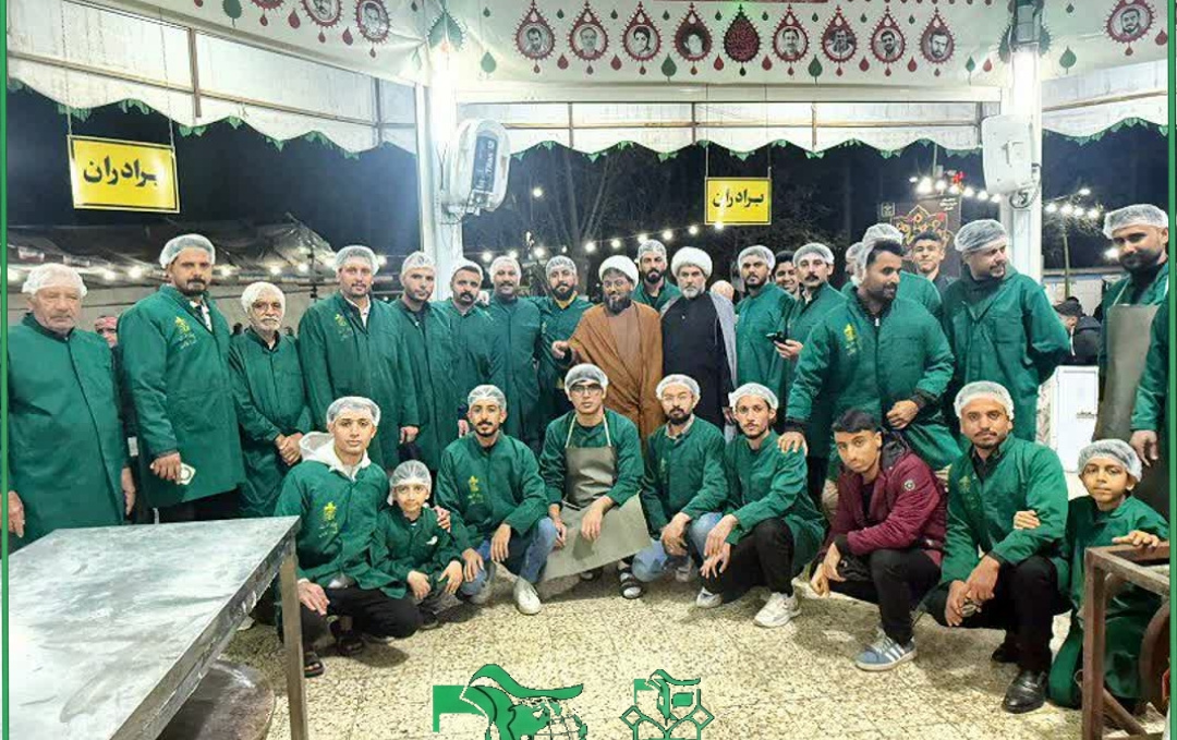 خدمت خالصانه دانشجویان بین الملل دانشگاه کاشان چایخانه امام رضا علیه السلام