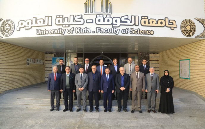 meeting between president of university of kashan officials of university of kufa