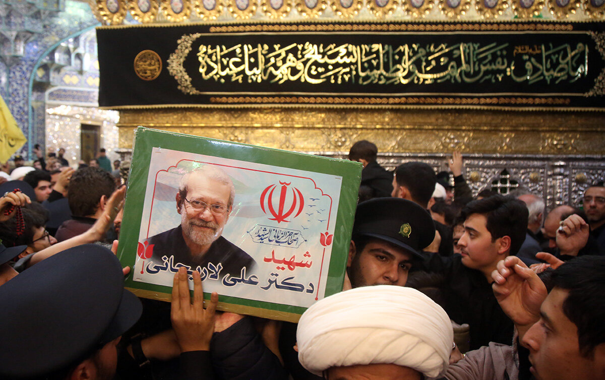 پیام تسلیت رهبر معظم انقلاب پی شهادت دکتر علی لاریجانی دبیر شورایعالی امنیت ملی، فرزند همکاران ایشان