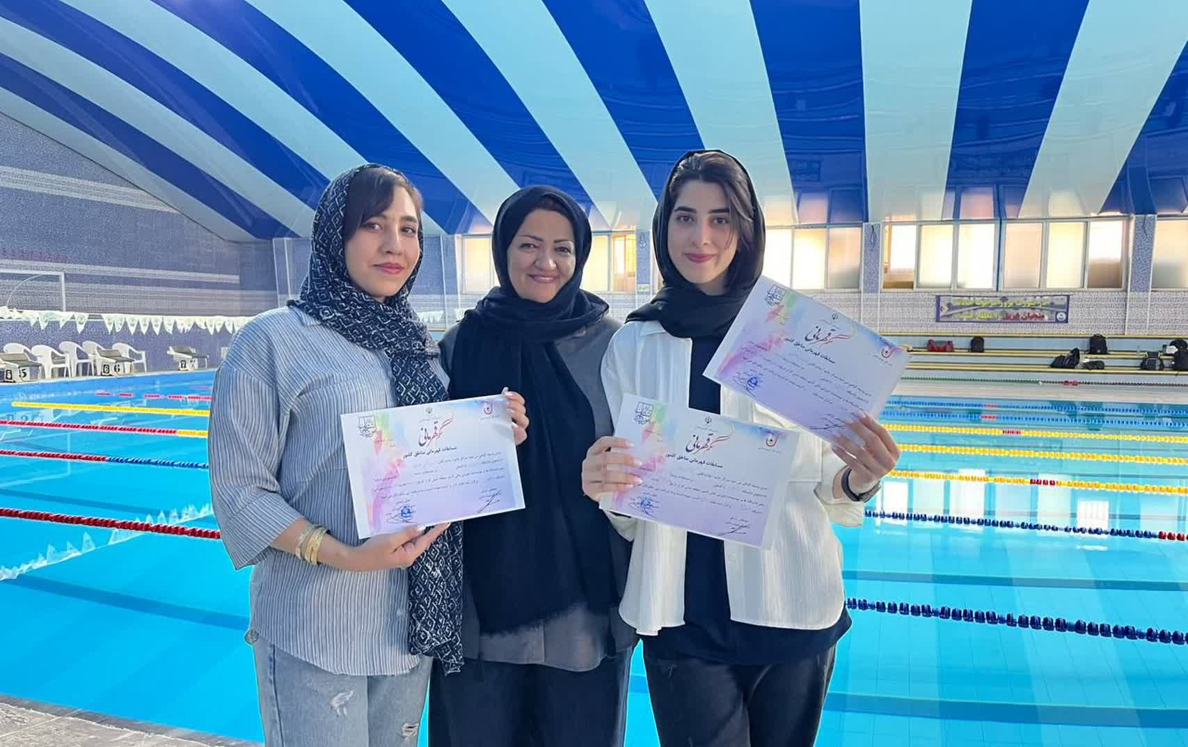 کسب سه سهمیه هفدهمین المپیاد ورزشی توسط شناگران دختر دانشگاه کاشان
