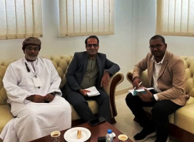 The Director of the University's International Cooperation Office met with officials from Dhofar University, Oman