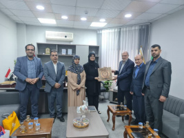 Meeting of the President of the university of kashan with officials of Al-Mustansiriyah University, Baghdad