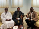 The Director of the University's International Cooperation Office met with officials from Dhofar University, Oman