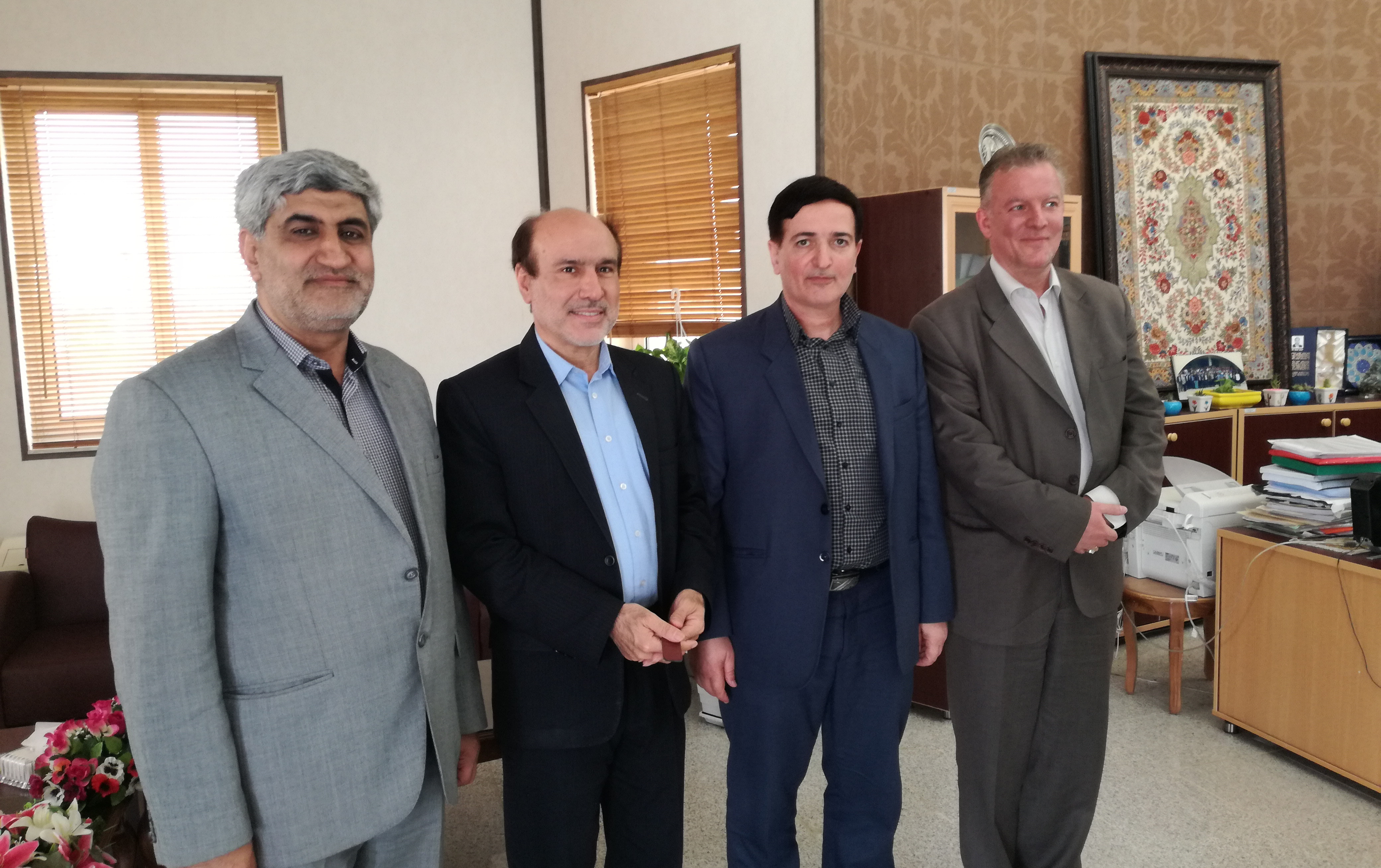 دیدار استاد دانشگاه گیسن مارکوس هولد ریاست دانشگاه کاشان
