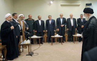 رهبر معظم انقلاب دیدار رئیس جمهور اعضای هیئت دولت: