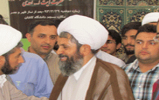 برگزاری مراسم سالگرد رحلت آیت الله بهجت حضور شاگرد ایشان آیت الله احدی دانشگاه کاشان