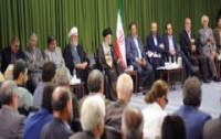 رهبر معظم انقلاب اسلامی دیدار شاعران اهالی فرهنگ ادب: