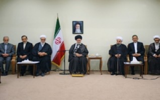 رهبر معظم انقلاب اسلامی دیدار رئیس جمهور اعضای هیئت دولت: