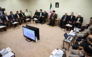 رهبر معظم انقلاب اسلامی دیدار رئیس اعضای شورای‌عالی فضای مجازی: