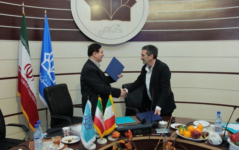 mou signed between university of kashan italian institute nuclear physics