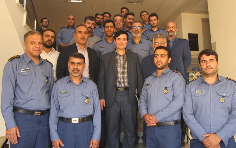 دیدار رئیس دانشگاه کارکنان انتظامات