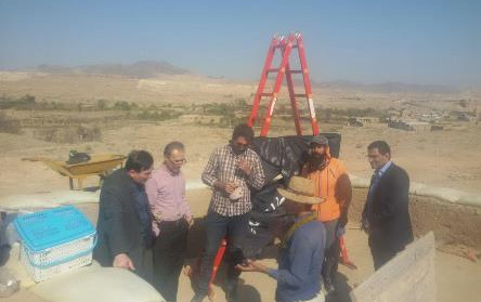 بازدید رییس دانشگاه کاشان محوطه باستانی استرک جوشقان کاشان