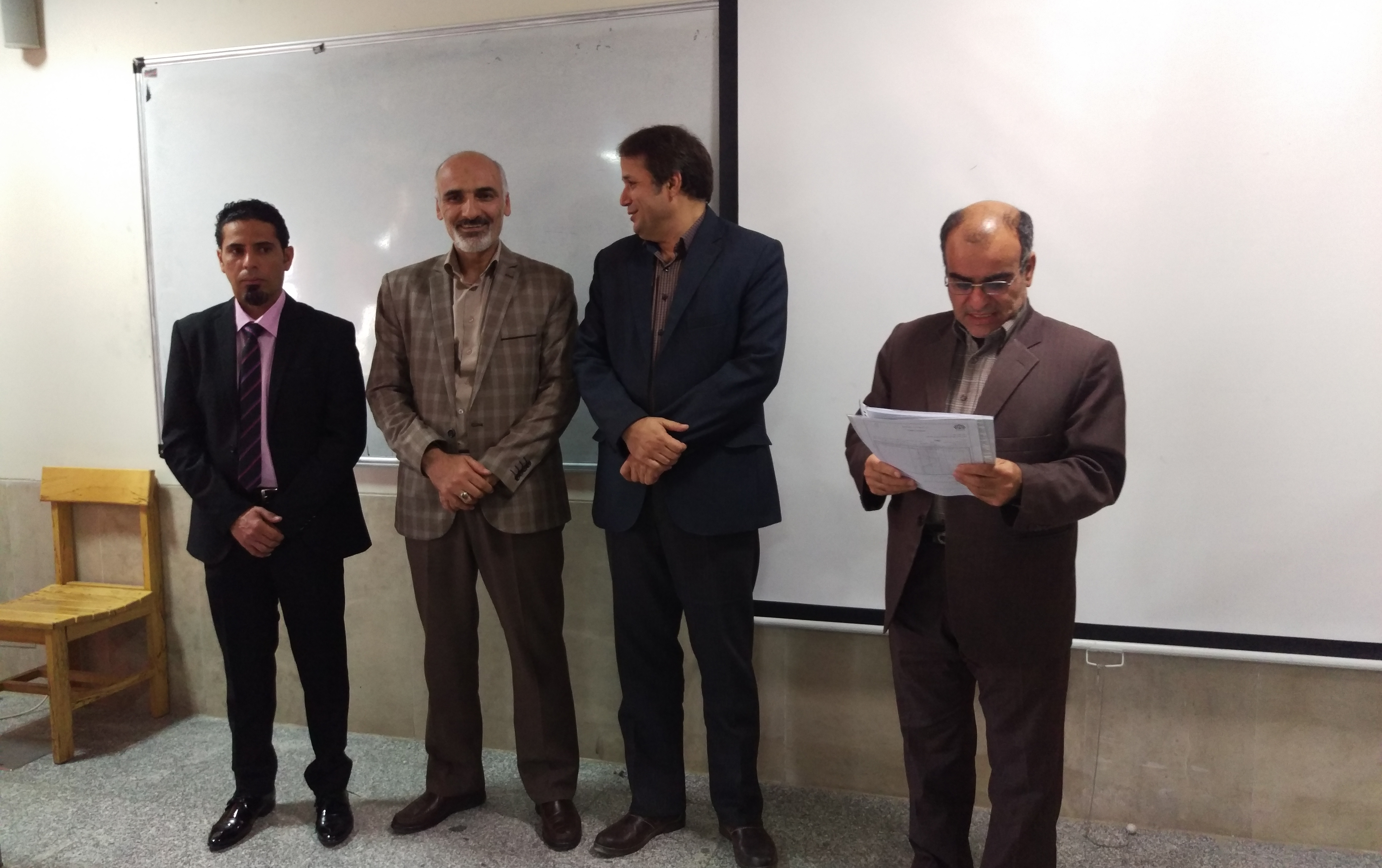 دفاع اولین دانشجوی خارجی کارشناسی ارشد گروه حرارت سیالات دانشگاه کاشان