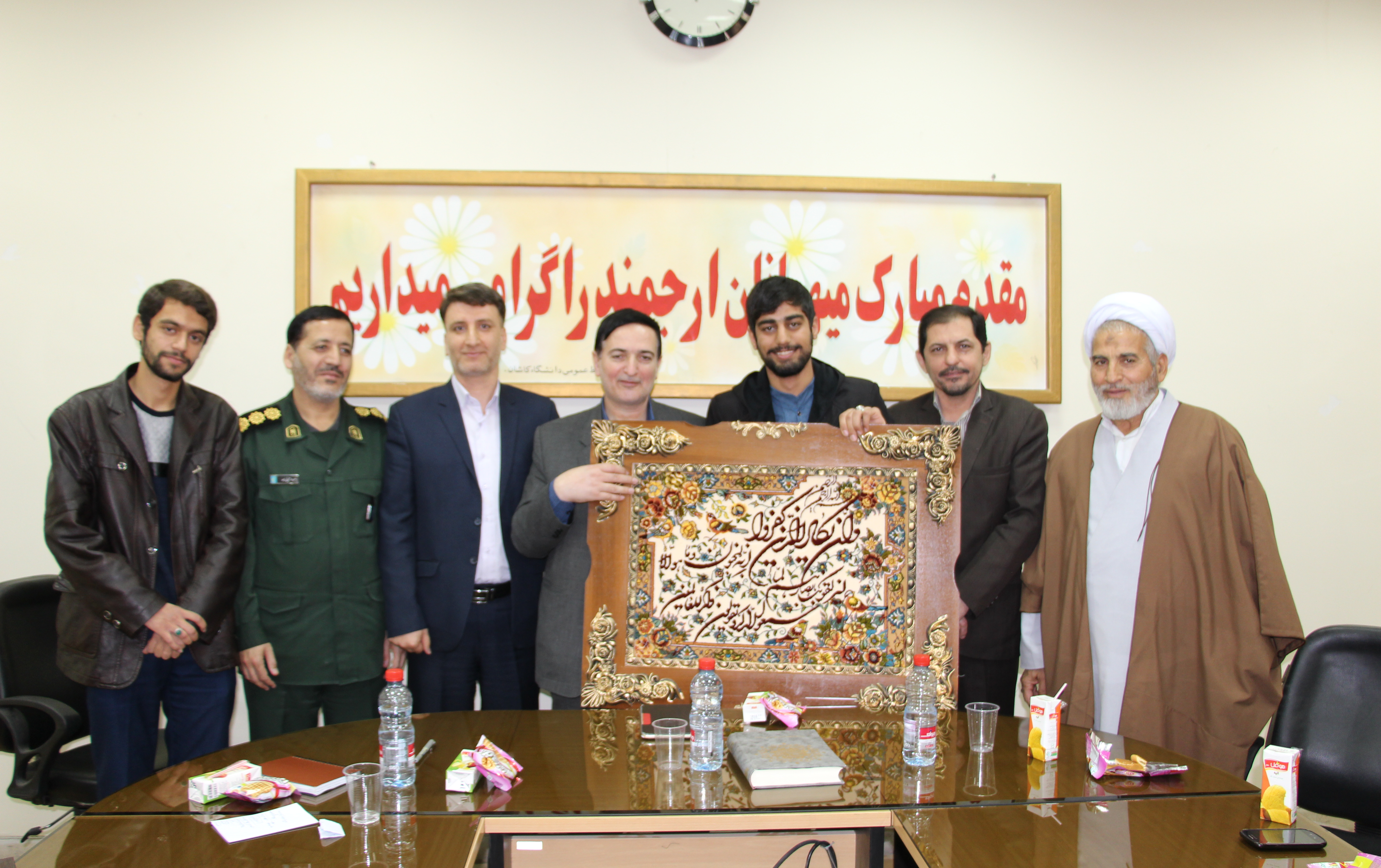 مراسم تودیع معارفه مسئول بسیج دانشجویی دانشگاه کاشان برگزار شد