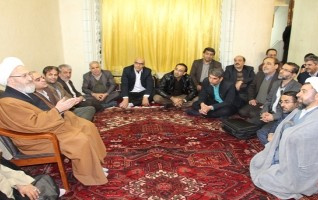 دیدار استادان مسوولان دانشگاه کاشان مرجع عالیقدر حضرت آیت الله سبحانی