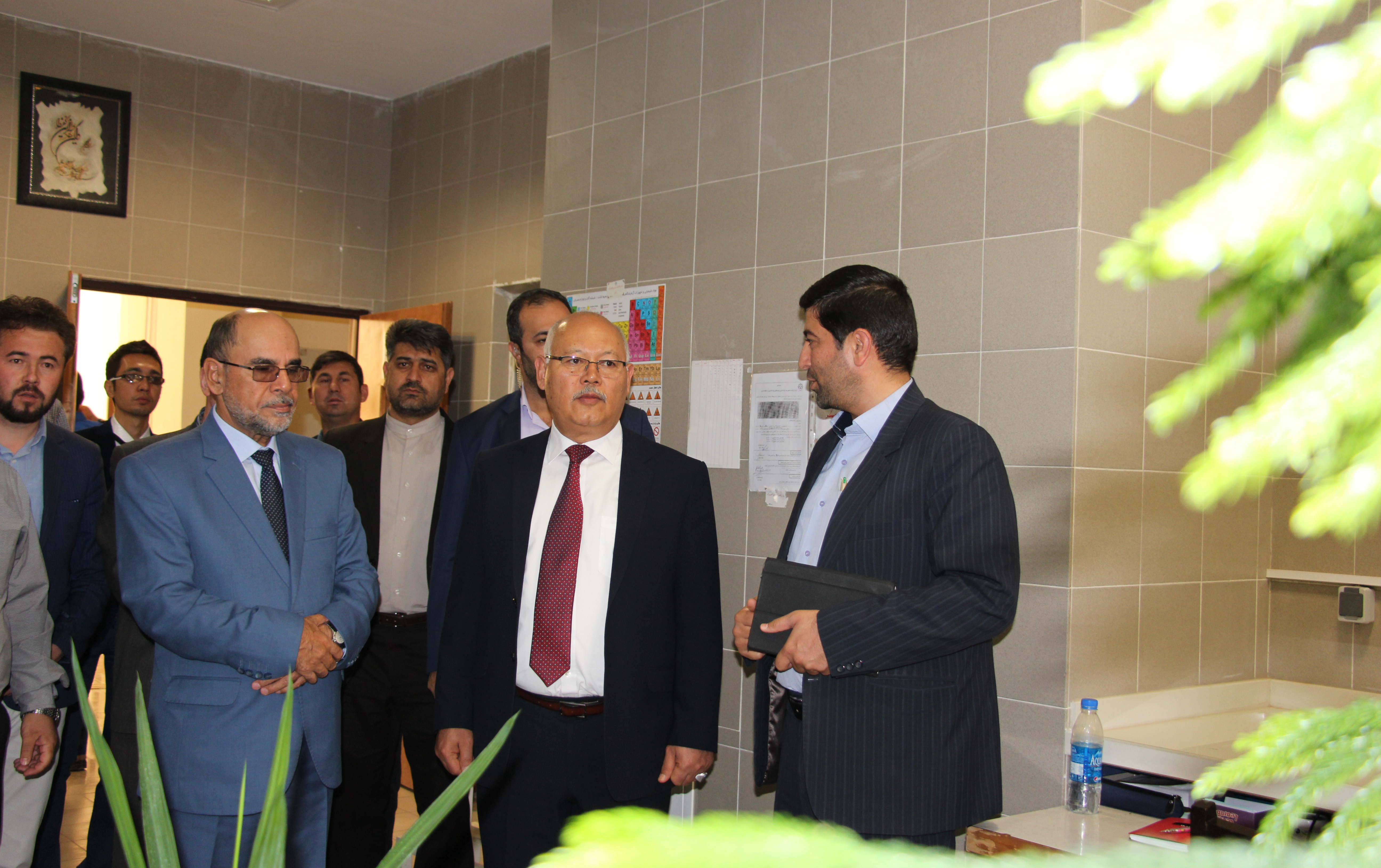 گزارش تصویری بازدید سفر وزیر تحصیلات عالی افغانستان دانشگاه کاشان