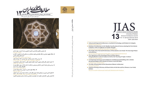 latest edition of journal of iranian architecture studies available now