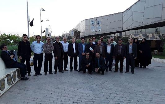 حضور اساتید دانشگاه کاشان (هم اندیشی اساتید) باغ موزه دفاع مقدس