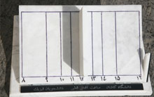 ساعت آفتابی قطبی توسط تعدادی دانشجویان رشته فیزیک دانشگاه کاشان ساخته شد.