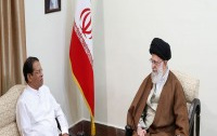 دیدار رئیس جمهوری سریلانکا رهبر معظم انقلاب