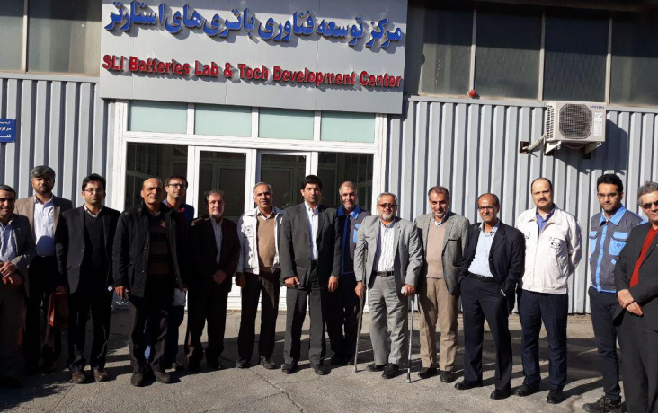 بازدید اساتید دانشکده شیمی دانشگاه کاشان مجموعه کارخانجات صبا باتری