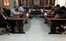 بررسی راهکارهای اثرگذاری دانشگاه حل مسائل منطقه نشست دکتر بایبوردی فرماندار آران بیدگل بخشداران آن شهرستان رئیس دانشگاه کاشان