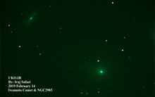 iraj safaei'nin iwamoto comet'in kashan gözlemevi Üniversitesi'nde çekilmiş fotoğrafı