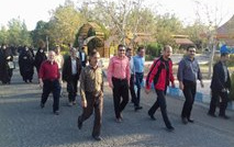 پیاده روی کارکنان دانشگاه مناسبت هفته تربیت بدنی