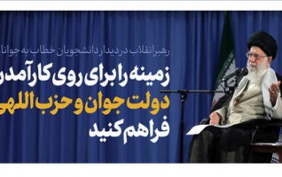 رهبر معظم انقلاب اسلامی دیدار هزاران نفر دانشجویان بیان کردند؛