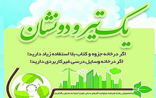 تیم برگ های سبز "یک تیر دو نشان" دانشگاه کاشان کتاب قیمت کمتر اختیار دانشجو قرار می دهد.