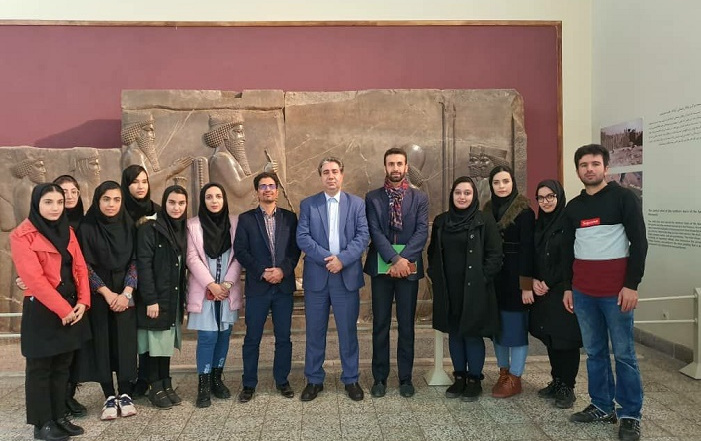بازدید دانشجویان گروه باستان شناسی دانشگاه کاشان موزه ملی ایران