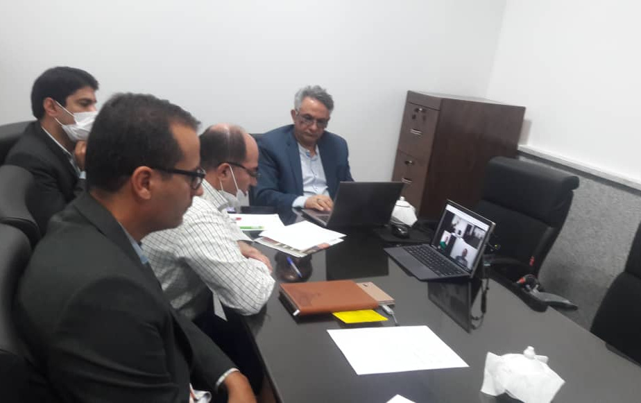 برگزاری جلسه ویدئو کنفرانسی سرکار خانم دکتر مریم ملونی مدیر کل محترم دفتر نوآوری کسب کار نوین معاونت علمی فناوری ریاست جمهوری