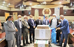 رونمایی دستگاه ونتیلاتور اهدایی خیر ارجمند مهندس علی سعیدی شبکه بهداشت درمان کاشان