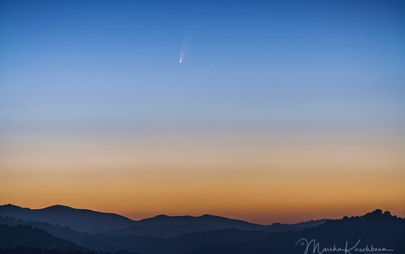 دنباله دار c/۲۰۲۰ f۳ (neowise) چشم غیر مسلح ببینید