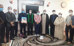 دیدار اعضای شورای بسیج کارمندان خانواده شهید حسن راحمی نوش آبادی