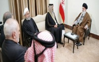 رهبر معظم انقلاب اسلامی دیدار امیر قطر هیئت همراه: