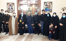 دیدار خانواده شهید مدافع حرم مصطفی زاهدی