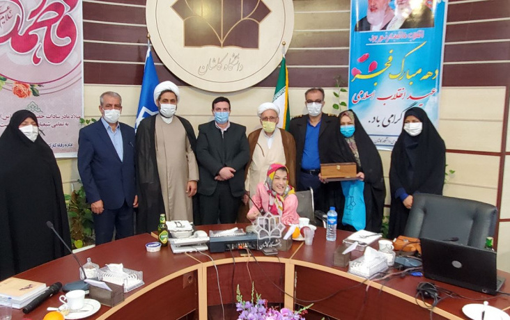 تقدیر سرکار خانم فاطمه حمامی هنرمند توانیاب
