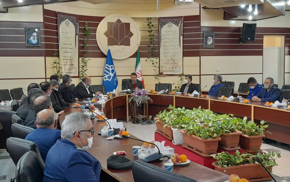 نشست صمیمانه پرسنل انتظامات دانشگاه کاشان رئیس دانشگاه