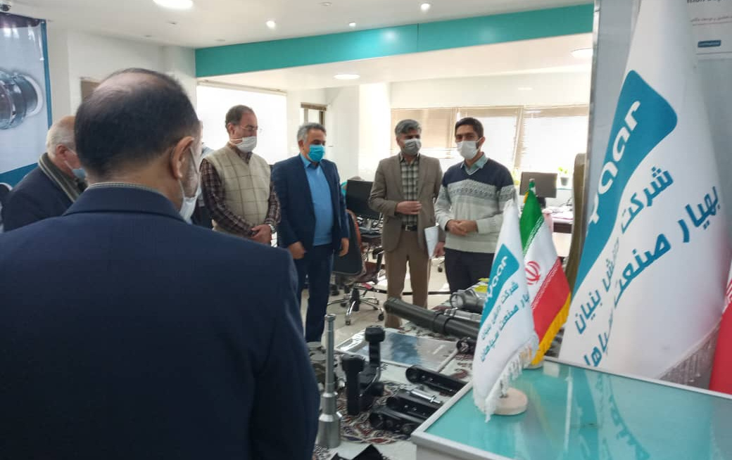 بازدید اعضای هیأت علمی دانشگاه شرکت دانش بنیان بهیار صنعت سپاهان اصفهان