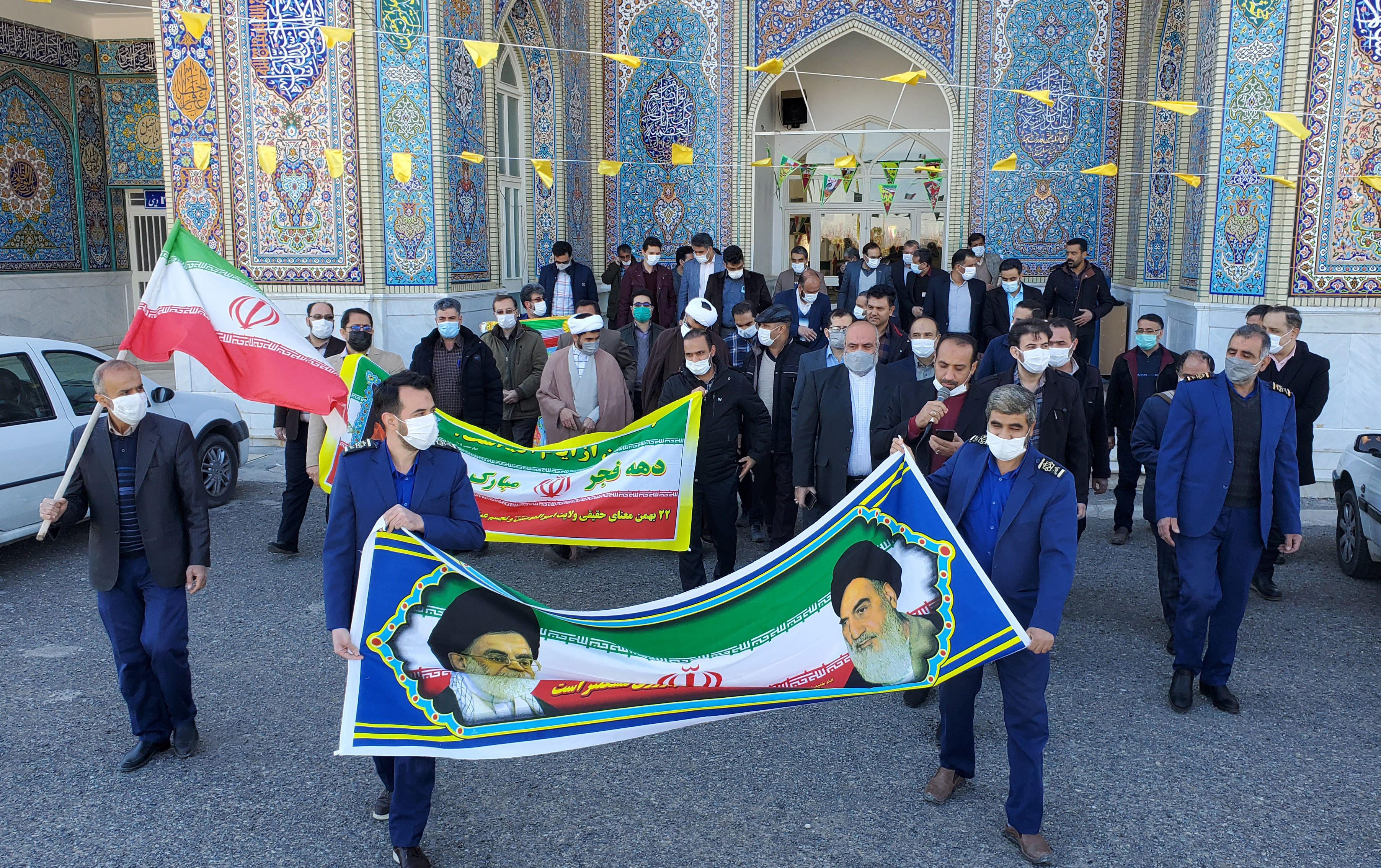 مراسم گرامیداشت چهل سومین سالگرد انقلاب اسلامی دانشگاه کاشان