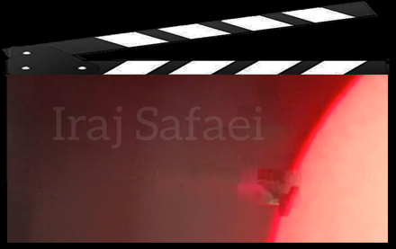 فیلم‌برداری پرتاب جرم خورشید توسط ایرج صفایی رسدخانه دانشگاه کاشان