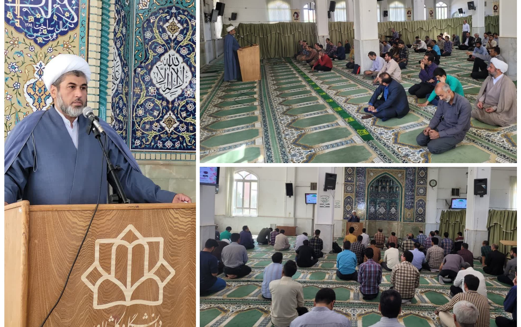بیان احکام شرعی توسط مسئول نهاد رهبری مسجد دانشگاه کاشان