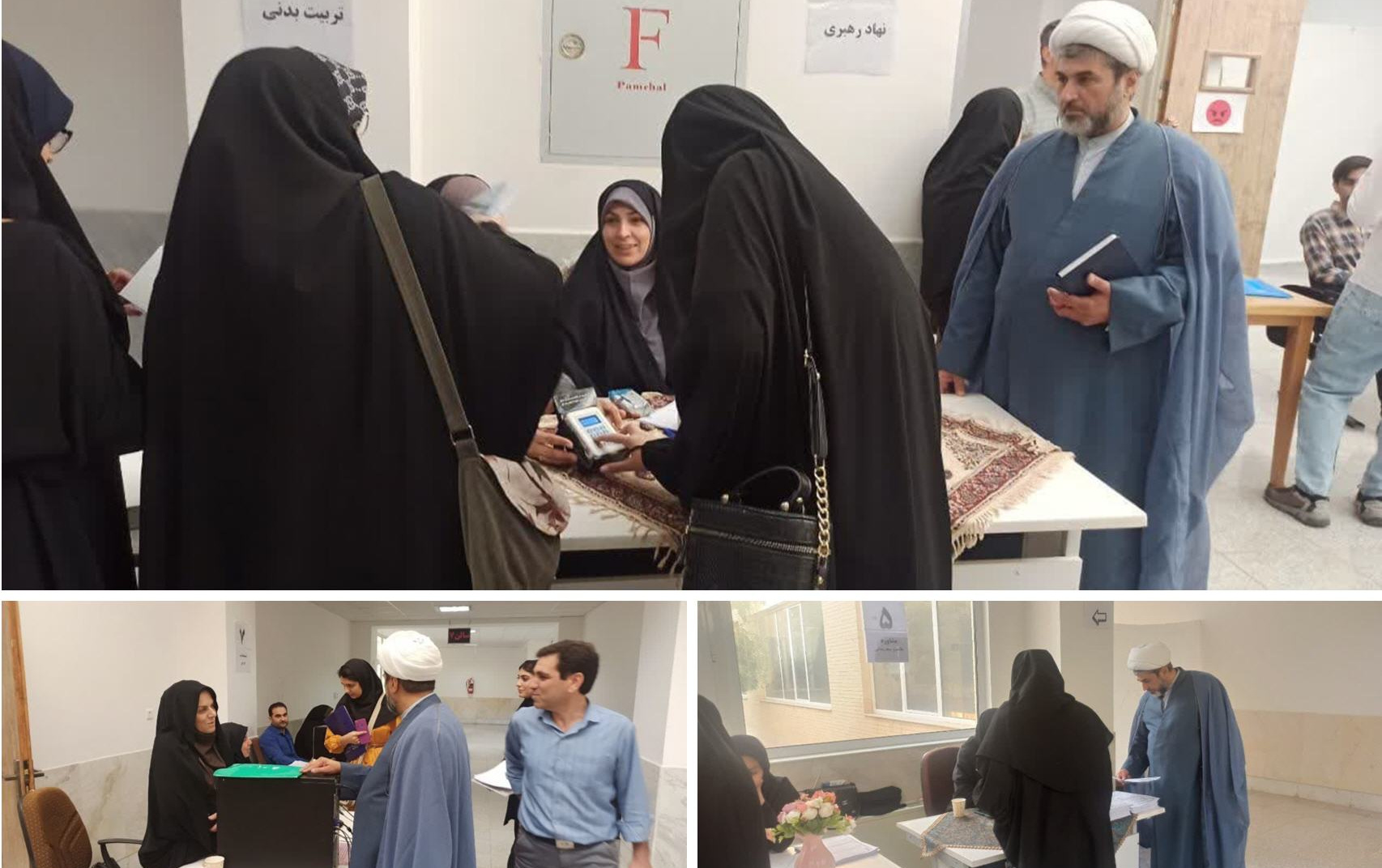 بازدید مسئول نهاد نمایندگی رهبری مراحل ثبت نام دانشجویان جدیدالورد دانشگاه کاشان.