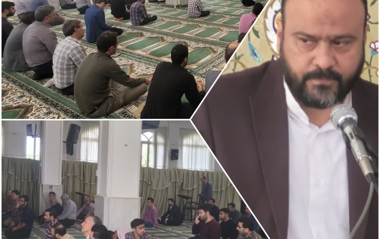 سخنرانی مدیر امور فرهنگی دانشگاه،در مسجد دانشگاه کاشان