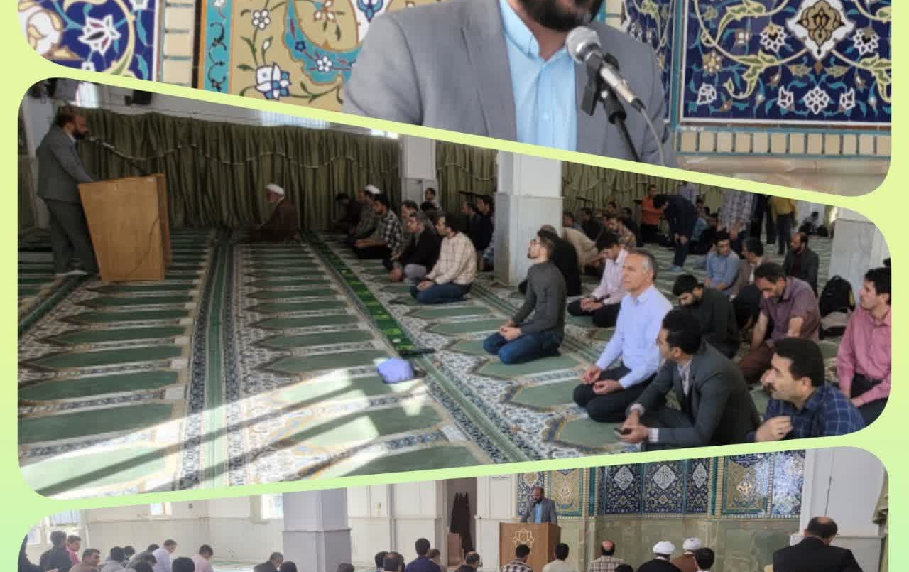 سخنرانی مدیر امور فرهنگی دانشگاه،در مسجد دانشگاه کاشان