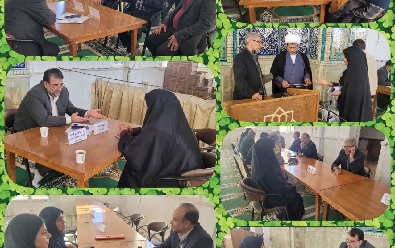 برگزاری ویژه برنامه دیدار حضوری اعضاء محترم هیئت رئیسه دانشگاه عنوان میز خدمت مسجد دانشگاه کاشان